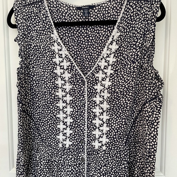 Printed flutter sleeve top - Picture 1 of 3